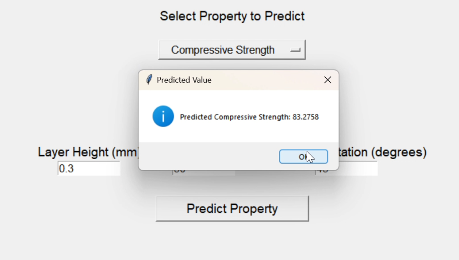 Property Prediction Interface